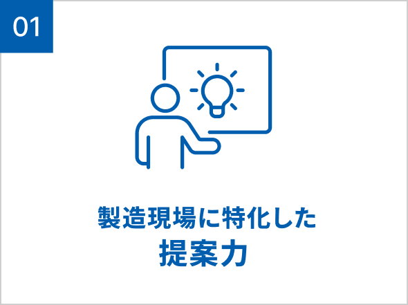 製造現場に特化した提案力