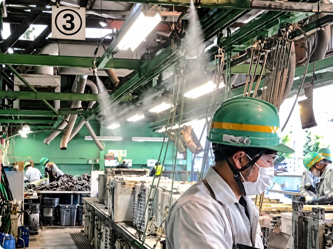 リサイクル中間処理工場