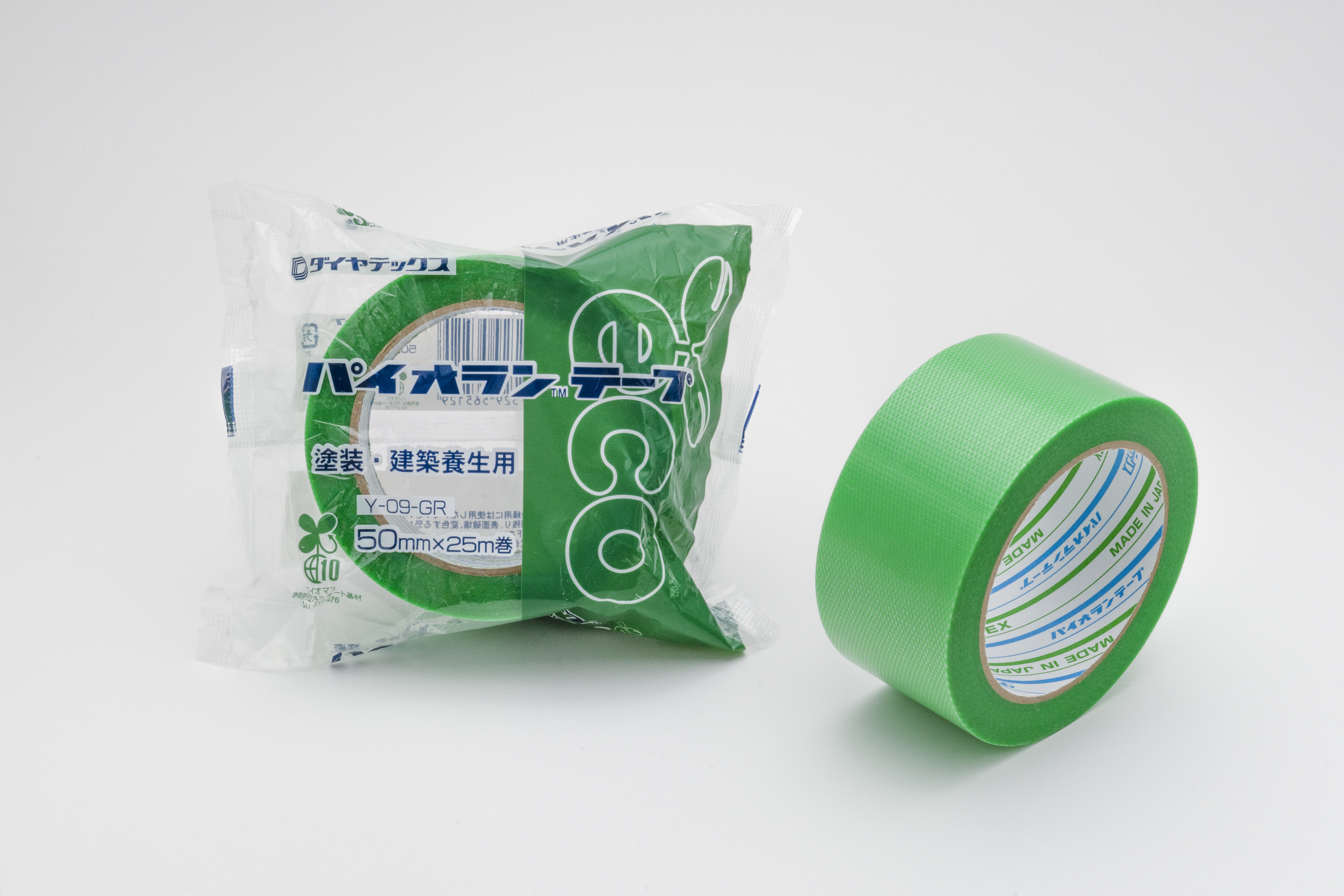 ダイヤテックス　パイオラン塗装養生用テープ　Ｙ－０９－ＧＲ　グリーン