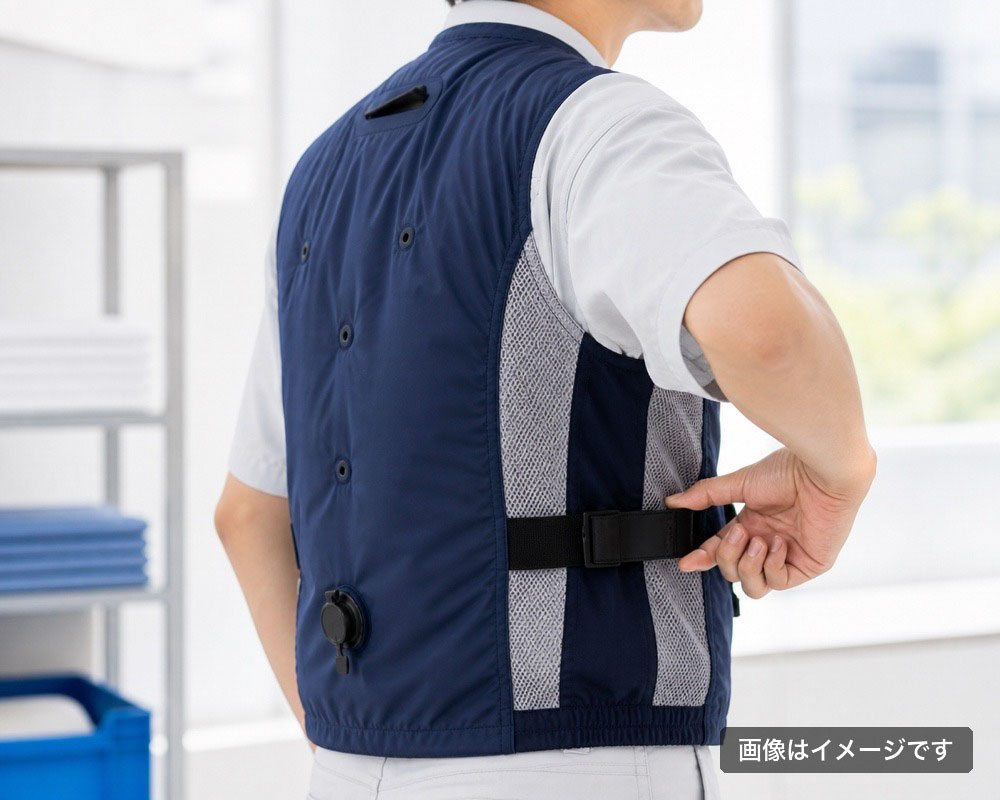 サイドメッシュとアジャスターベルトのイメージ